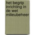 Het begrip inrichting in de wet milieubeheer