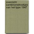 Overzicht aantekenstrookjes van het type 1947