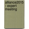 Alliance2015 - expert meeting door M. Van Reisen