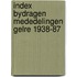 Index bydragen mededelingen gelre 1938-87