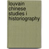 Louvain chinese studies i historiography door Onbekend