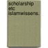 Scholarship etc islamwissens.