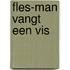 Fles-Man vangt een vis