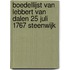 Boedellijst van Lebbert van Dalen 25 juli 1767 Steenwijk