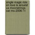 Single magic ride en love is around us Moonstrings cat MS-2006-11