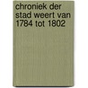 Chroniek der stad Weert van 1784 tot 1802 by L. Goofers