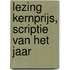 Lezing kernprijs, scriptie van het jaar