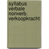 Syllabus verbale nonverb. verkoopkracht door Nyssen