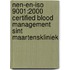 NEN-EN-ISO 9001:2000 certified Blood management Sint Maartenskliniek