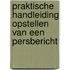 Praktische handleiding opstellen van een persbericht