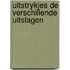 Uitstrykjes de verschillende uitslagen