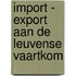 Import - export aan de leuvense vaartkom