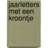 Jaarletters met een kroontje