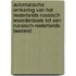 Automatische omkering van het Nederlands-Russisch woordenboek tot een Russisch-Nederlands bestand