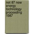Net 87 new energy technology proceeding 1987