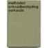 Methoden onkruidbestryding verhardin