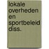 Lokale overheden en sportbeleid diss.
