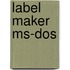 Label maker ms-dos