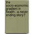 The socio-economic gradient in health : a never ending story?
