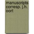 Manuscripts corresp. j.h. oort