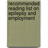 Recommended reading list on epilepsy and employment by Unknown