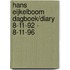 Hans Eijkelboom dagboek/diary 8-11-92 - 8-11-96