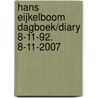 Hans Eijkelboom dagboek/diary 8-11-92. 8-11-2007 by H. Eijkelboom