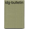 IDG-bulletin by H. Meijer