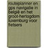 Routeplanner en GPS Navigatie in België en het Groot-Hertogdom Luxemburg voor Fietsers