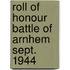 Roll of honour battle of arnhem sept. 1944