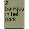 2 bankjes in het park door A. van Ulden