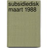 Subsidiedisk maart 1988 door Klinken