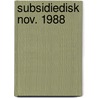 Subsidiedisk nov. 1988 door Klinken