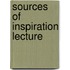 Sources of inspiration lecture