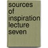 Sources of inspiration lecture seven