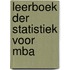 Leerboek der statistiek voor mba