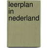 Leerplan in nederland door Tuyl