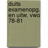 Duits examenopg. en uitw. vwo 78-81 door Wockenfuss