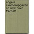 Engels examenopgaven en uitw. havo 1978-81