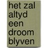 Het zal altyd een droom blyven