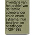 inventaris van het archief van de familie Colenbrander en de erven Sytsema, hun bedrijven en bezittingen 1720-1985