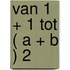 Van 1 + 1 tot ( a + b ) 2