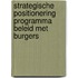 Strategische Positionering Programma Beleid met Burgers