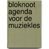 Bloknoot agenda voor de muziekles