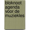 Bloknoot agenda voor de muziekles door J. Wanders