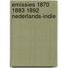 Emissies 1870 1883 1892 nederlands-indie door Sleeuw