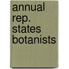 Annual rep. states botanists door Peck