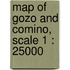 Map of Gozo and Comino, scale 1 : 25000