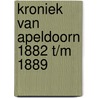 Kroniek van Apeldoorn 1882 t/m 1889 door W.J. de Muinck Keizer