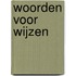 Woorden voor wijzen